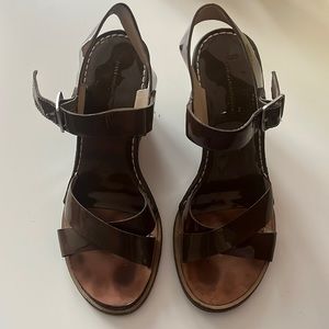 Diane Von Furstenberg Brown Wedges - image 1